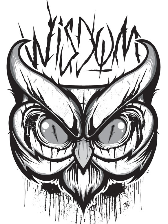 wolf  skull  owl  vector  hydro74