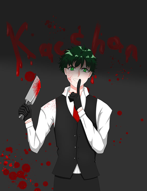 Villain deku fanart