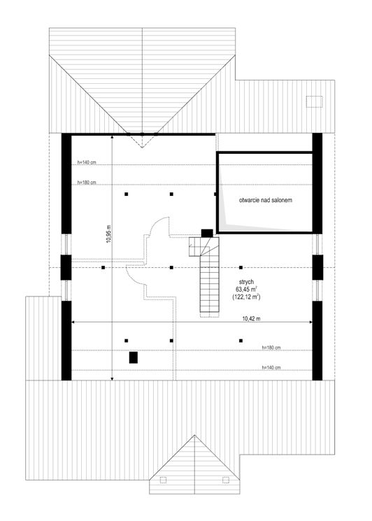projekt domu dom DOM JEDNORODZINNY design waski na wąską działkę Miejski miejski dom