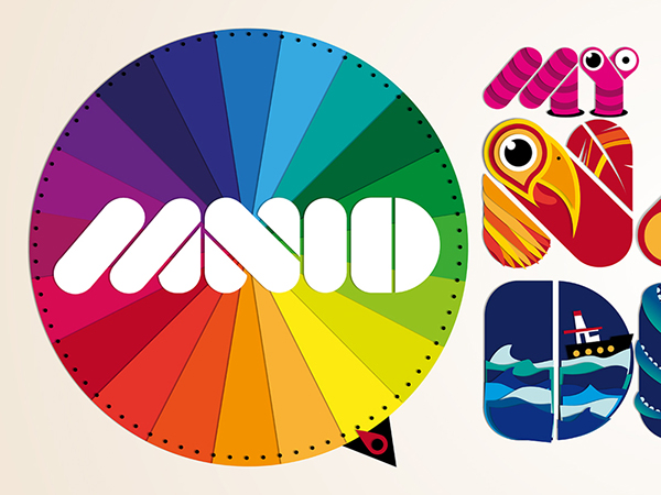 logo  illustrator paper  brand design Fun color