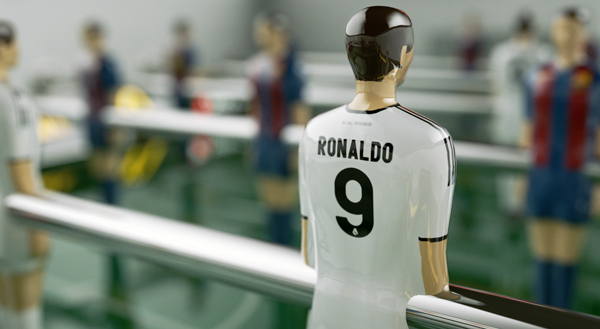 table football 3D visualisation realistic product