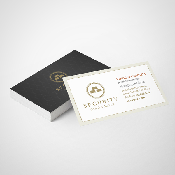 brand identity Investment financial upscale security gold sales kit