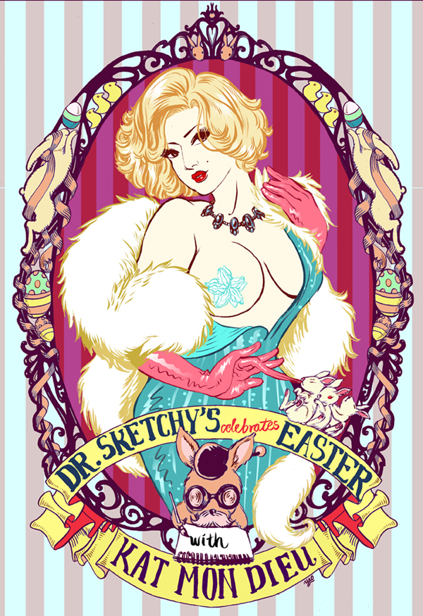 poster poster art Handlettering Burlesque music poster pop music hip hop fantasy