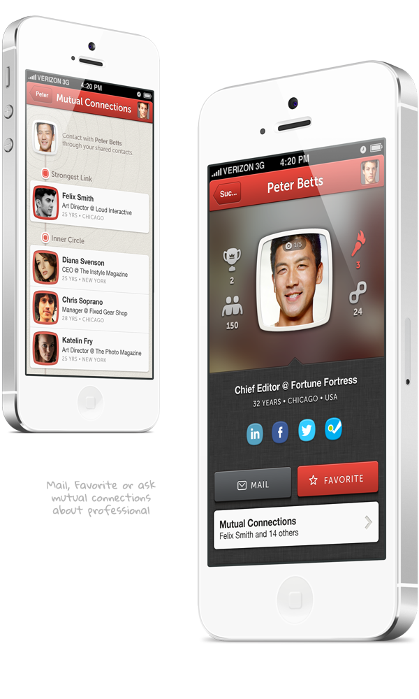 ios iphone social  cloud analytics app Startup mobile  red application Interface  UX