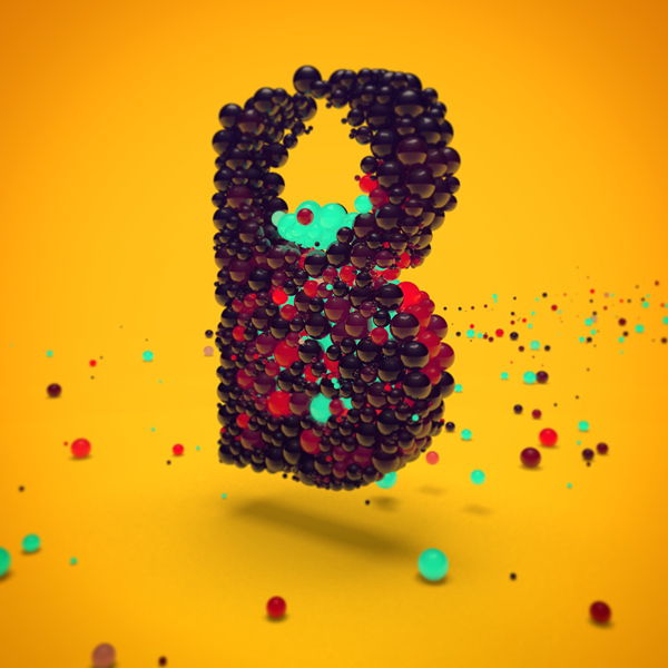 lettering color #36daysoftype 3D motion alphabet numbers vector bitmap gif loop