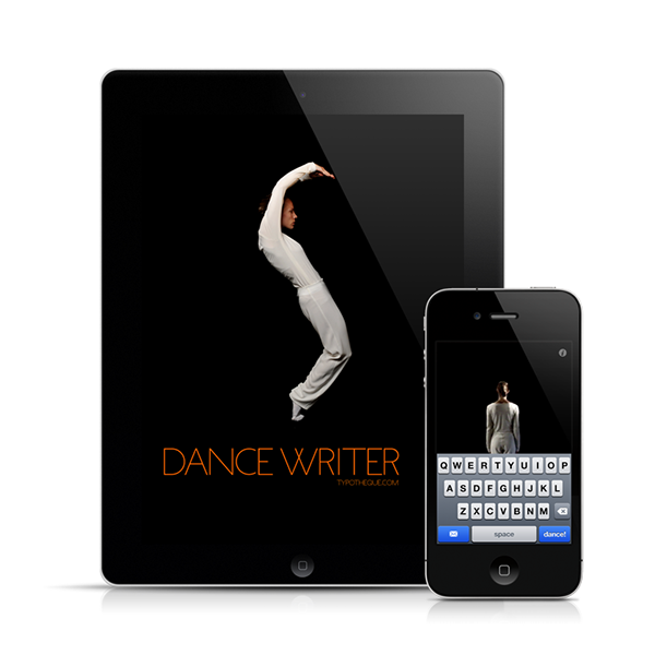 dancewriter  typotheque  ipad app  iphone app  DANCE  choreography
