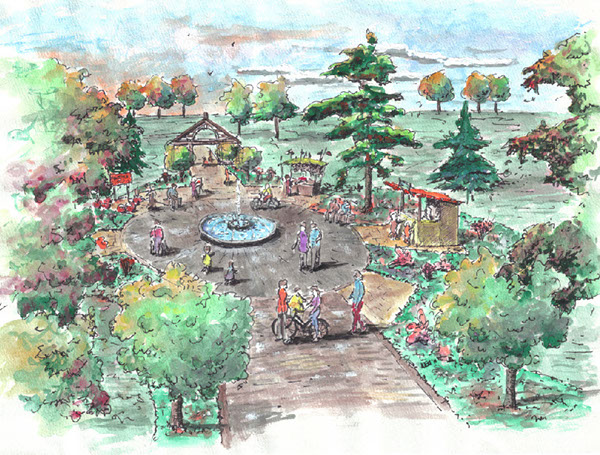 Landscape parks Watercolours planning Blenheim training