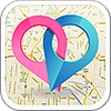 Dating  dating site  app  app icon  App design  webdesign  graphic design  location  maps  Map