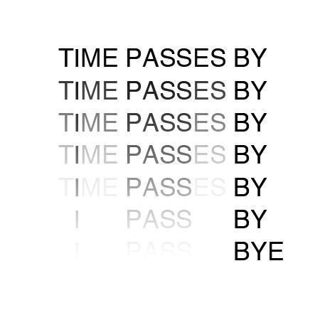typography   tipografia animation  animação concrete poetry poesia concreta Anatol Knotek bye time passes by digital