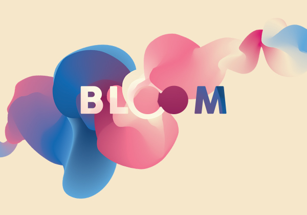 bloom colorful organic pastel smooth fluid flower reborn