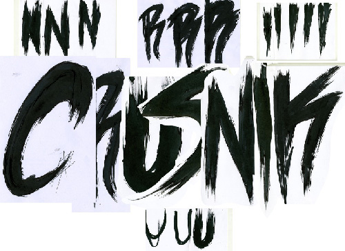 crusnik logo step by dark cross aberration chupacabras handwritting hand letter process