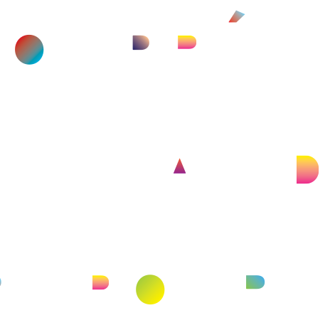 typo font counterspace Experimentation colour gradient shapes minimalist