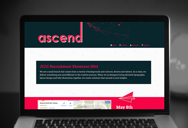Ascend 2014 JCCC Senior Show HTML css bootstrap