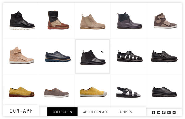 tiny team con-app Website shoes artist