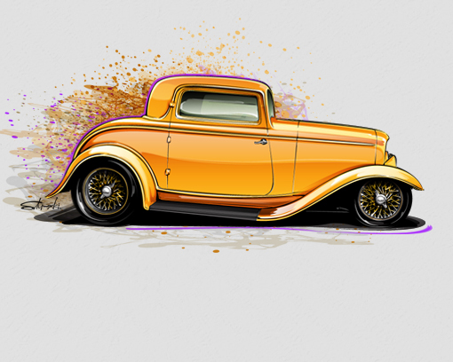 tutorial how-to sketch hot rod Cars Auto Education