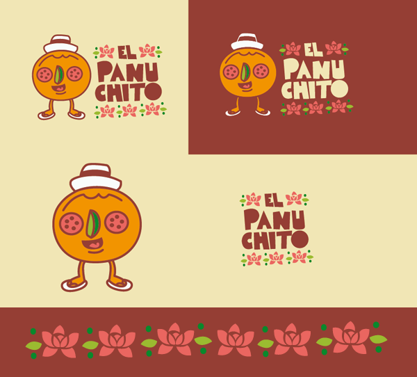 logos Character Illustrator color design mérida yucatán mexico designer Mascot cartoon panucho Logotype Food 