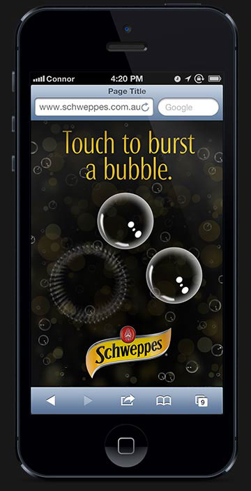 schweppes mobile QR Code Mini Game comp Competition