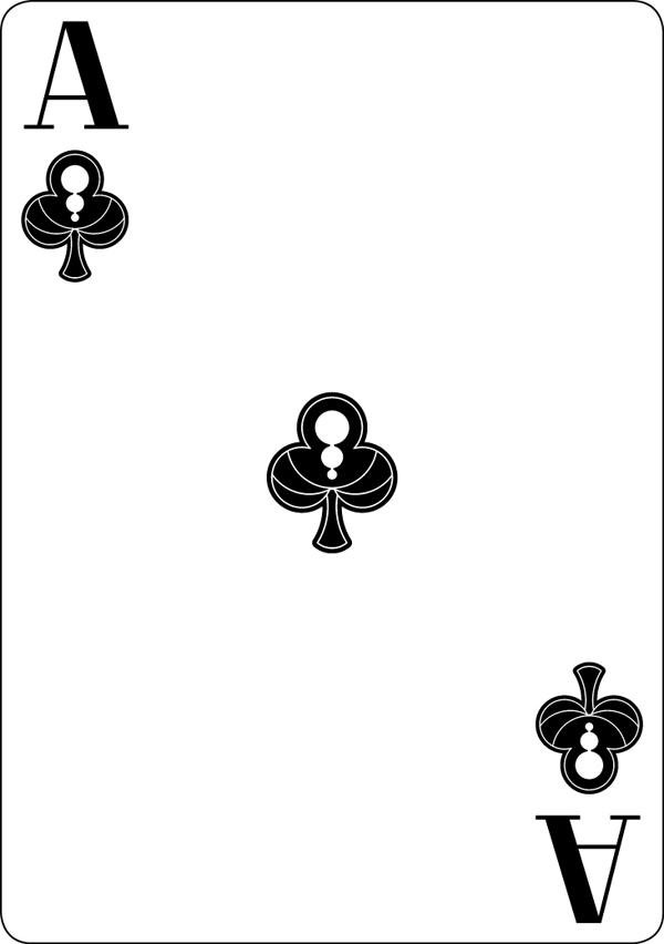 Playing Cards cards deck Poker deck art nouveau art deco b&w horror monster