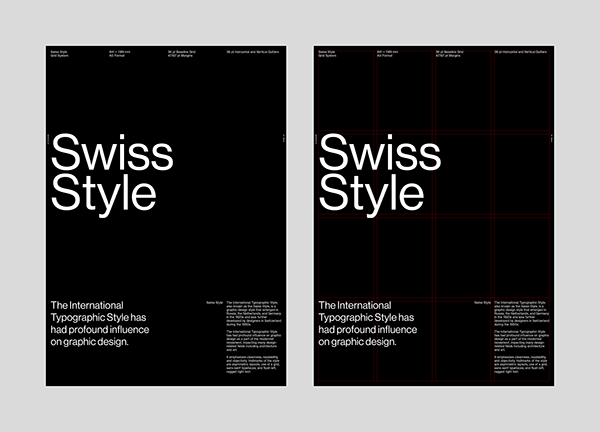 Swiss Style A0 Poster Grid System for InDesign