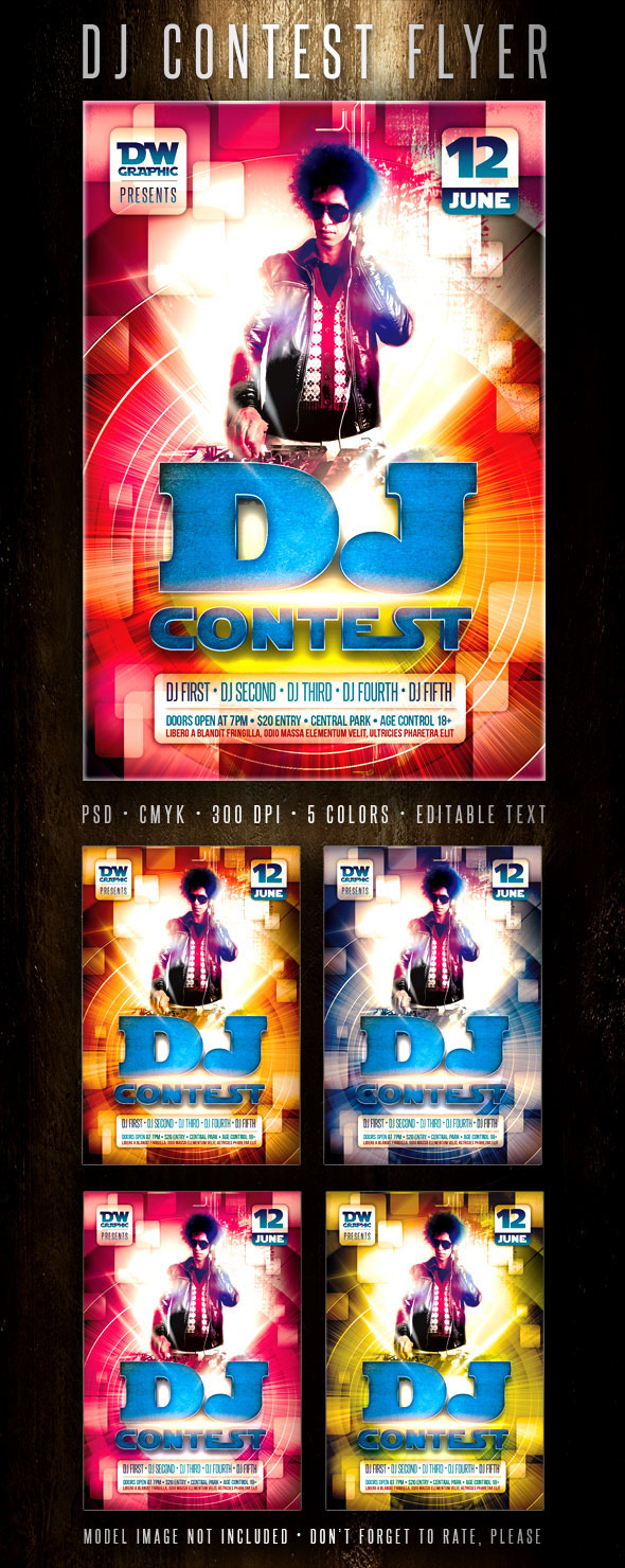 dj Event festival party guest dj contest flyer concert