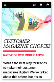 Customer Magazine newsletter Content Marketing