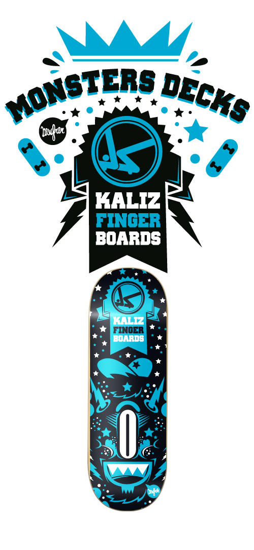 newfren Fingerboards kaliz monster decks