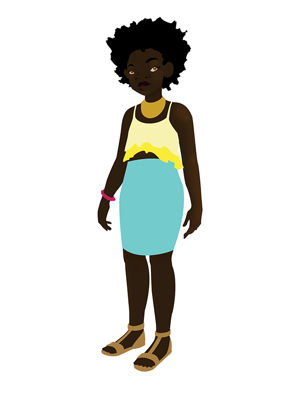 character art digital sketch design Haitian risd