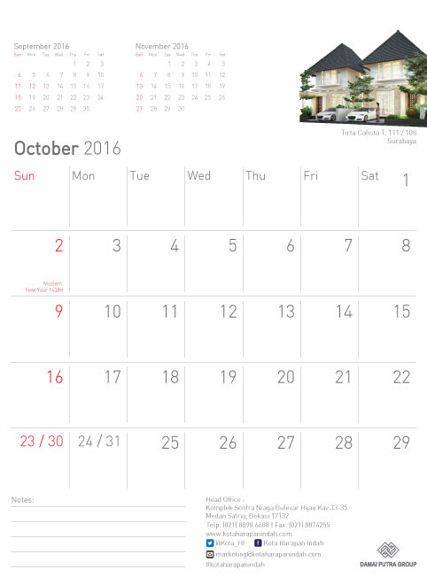 calendar 2016 calendar ILLUSTRATION  vector water colour Icon branding  architect housing sketch