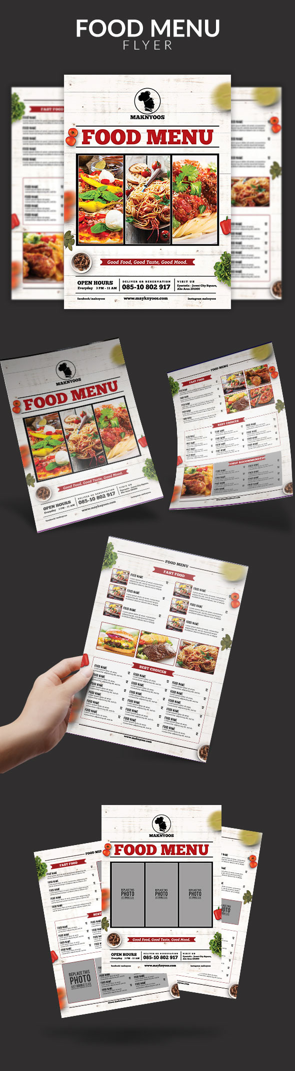 Food  food menu free download graphics psd templates