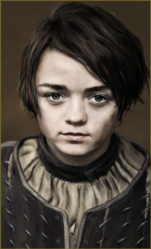 Game of Thrones Arya Stark  portrait study
