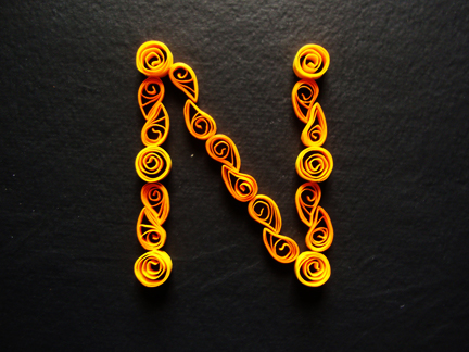 alphabets quilling paper quilling font sans-serif hand-made craft