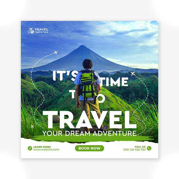 Tour and Travel Banner | Social Media Post Design