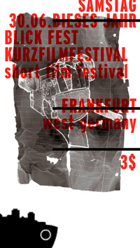 festival short film poster type font Herbert Bayer bauhaus printed PUBLISHED Frankfurt germany movie
