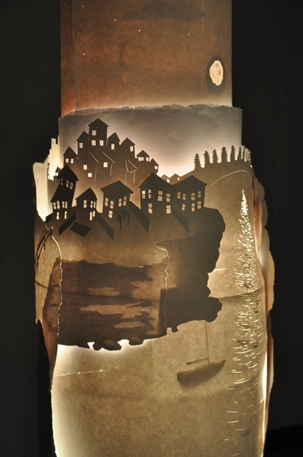 light paper sculpture ikea