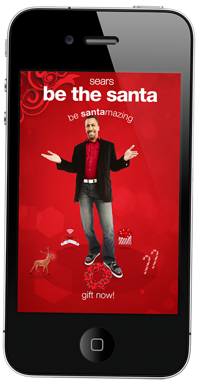 app iAd Christmas Retail campaign red
