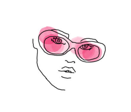 Sunglasses face ILLUSTRATION  sketch photoshop summer fashiondesign art eyes Sun
