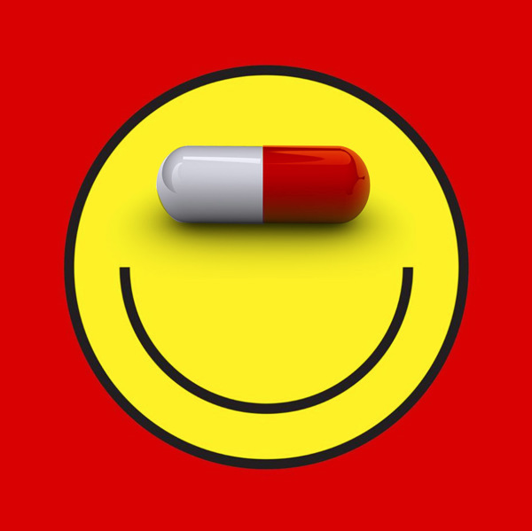 happiness pills depresive smiley prozac medication stress