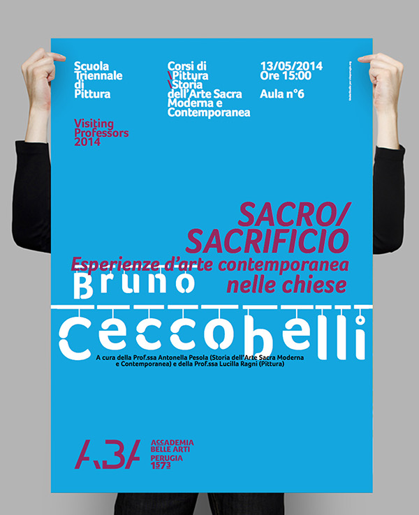 poster Accademia Belle Arti perugia Bruno Ceccobelli Francesco Mazzenga Accademia di Varsavia Aldo Iori Lucilla Ragni Antonella Pesola