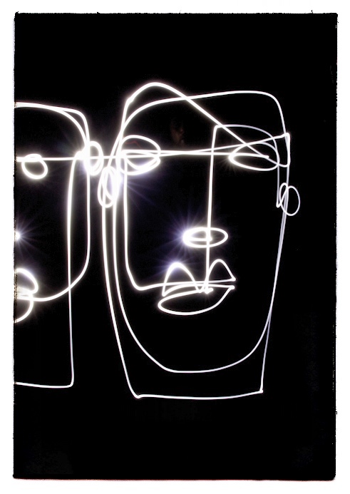 light Urban heads lightwriting experiment Salventius portraits urbanex