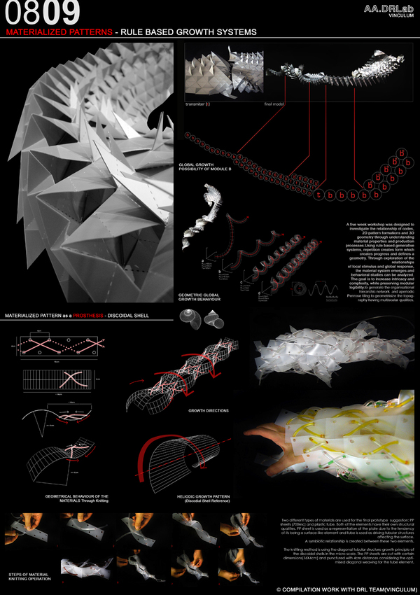 AA drl Graduate program Maya Fluids Interactive Wall installation habitable wall rule based growth systems algorithmic architecture material qualities experimental innovative designs generation of architectonics algorithmic symbiosis