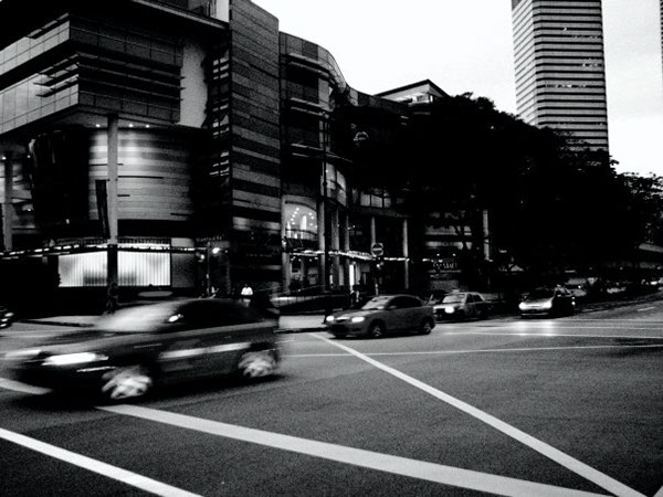 black & white bnw Landscape singapore city Evening lifestyle streets Solo-Outing