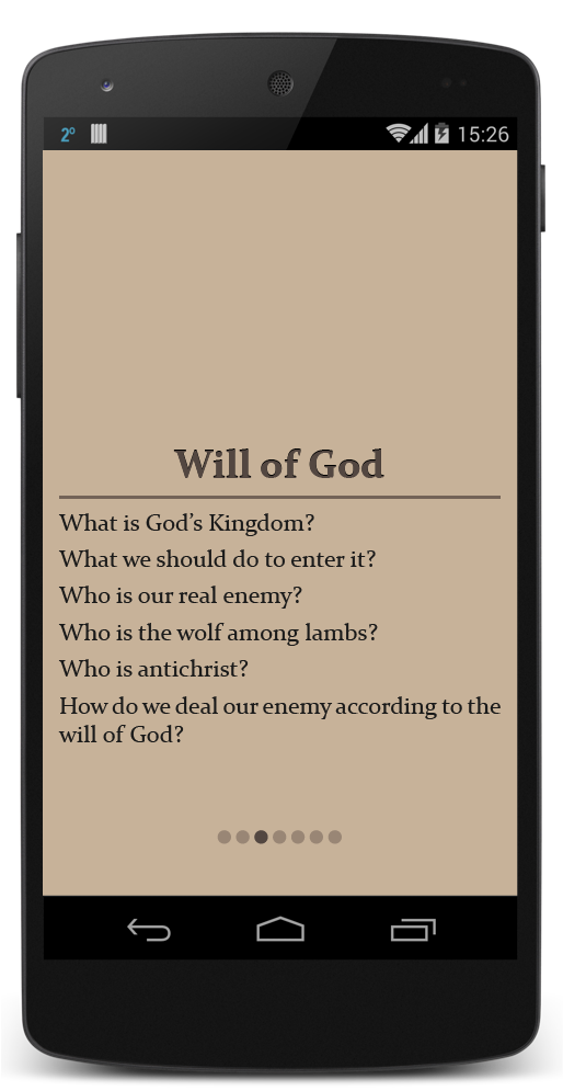 Will of God UI ux