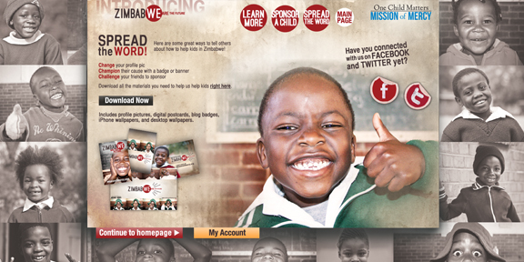 nonprofit children logo red Zimbabwe africa Sponsorship