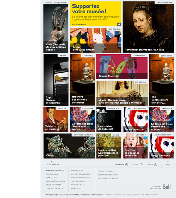 art museum Webdesign