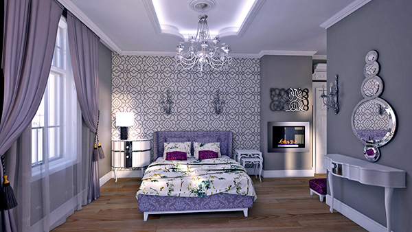 woman bedroom extreme design extreme home Purple Room elegant bedroom