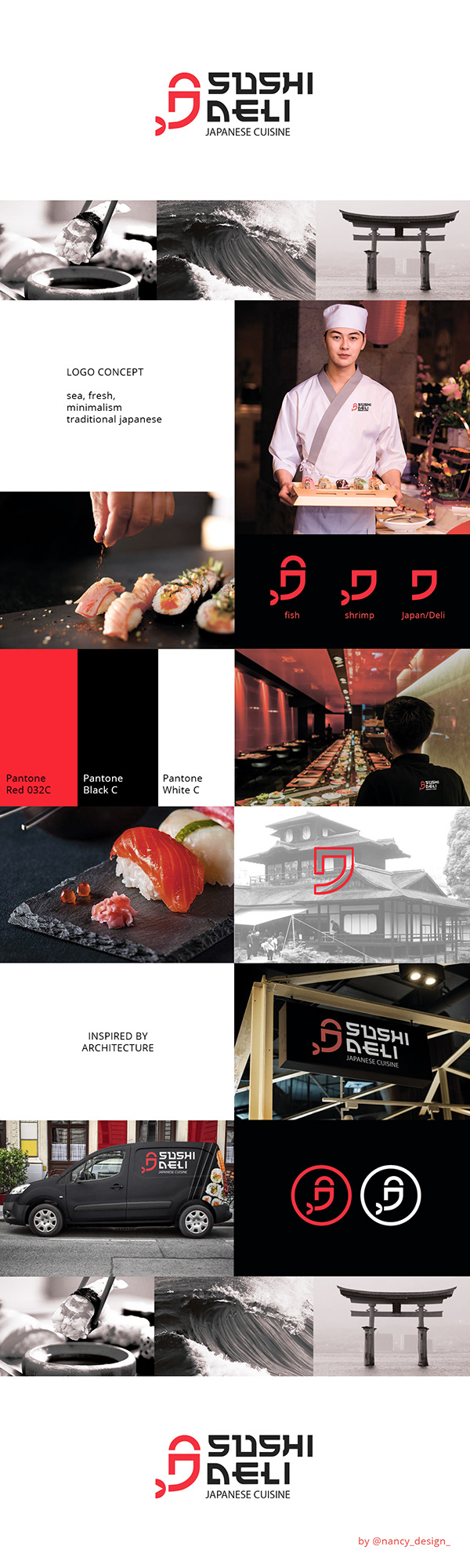 Logo designed for a japanese restaurant
