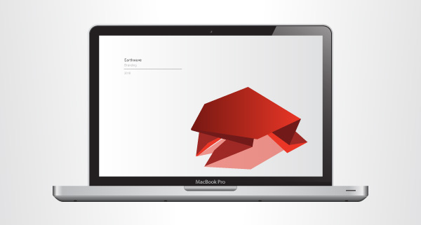 flip  design  branding brand communication visual language  red  square interactive