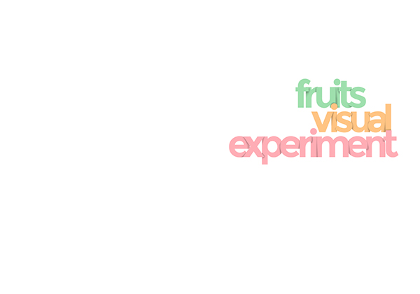 Fruits // Visual Experiment