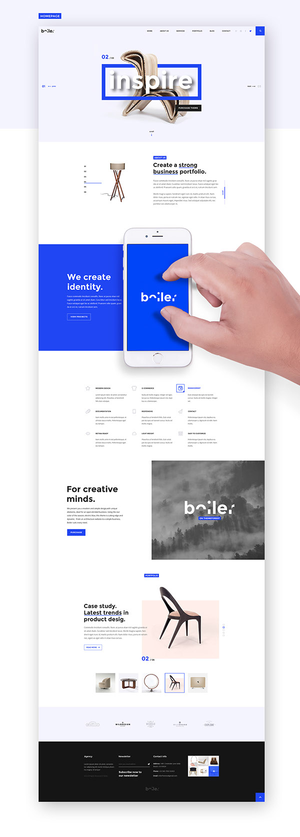 Boiler - Creative Agency PSD & HTML5 Template