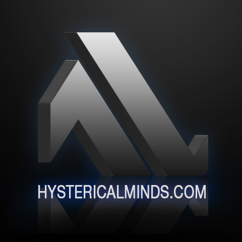 hysterical minds Love death glamour horror logo concept